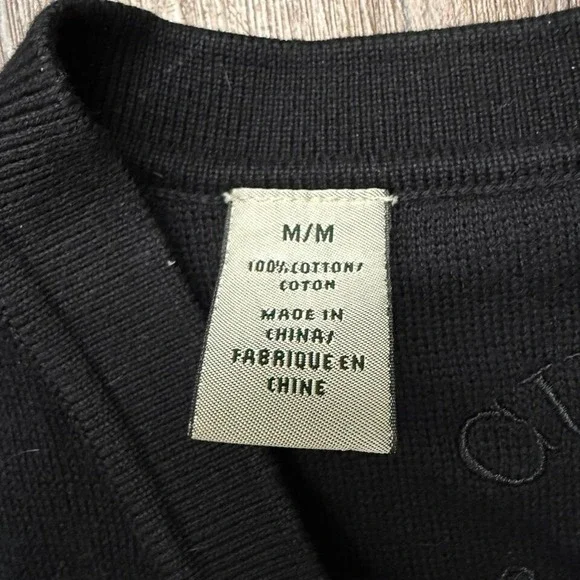 Cutter & Buck‎ Oklahoma State Vest Mens Medium Black OSU Logo Knit Sweater - Picture 3 of 6